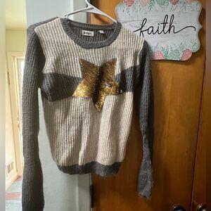 Kidpik Sequin Two toned Sweater